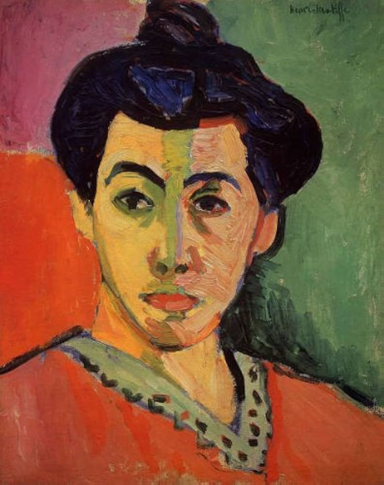 Amazon.co.jp: マティス・「緑のすじのある女:マティス夫人の